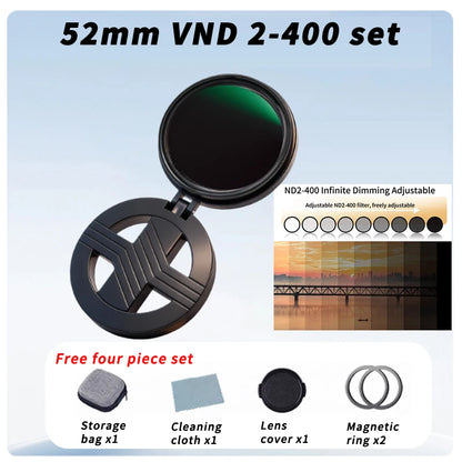 Magnetic ND Filter for Phone Adjustable Camera Lens Clip
