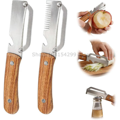 3-in-1 Multifunction Peeler Kitchen Stainless Steel Peeler