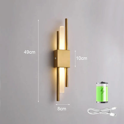 Nordic LED Wall Lamp Indoor Lighting Bedroom Bedside