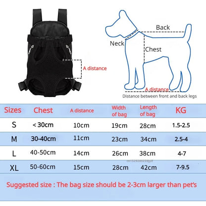 Pet Cat Dog Carrier Backpack Travel Breathable Double Shoulder