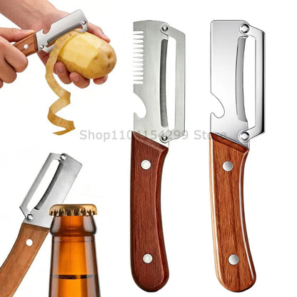 3-in-1 Multifunction Peeler Kitchen Stainless Steel Peeler