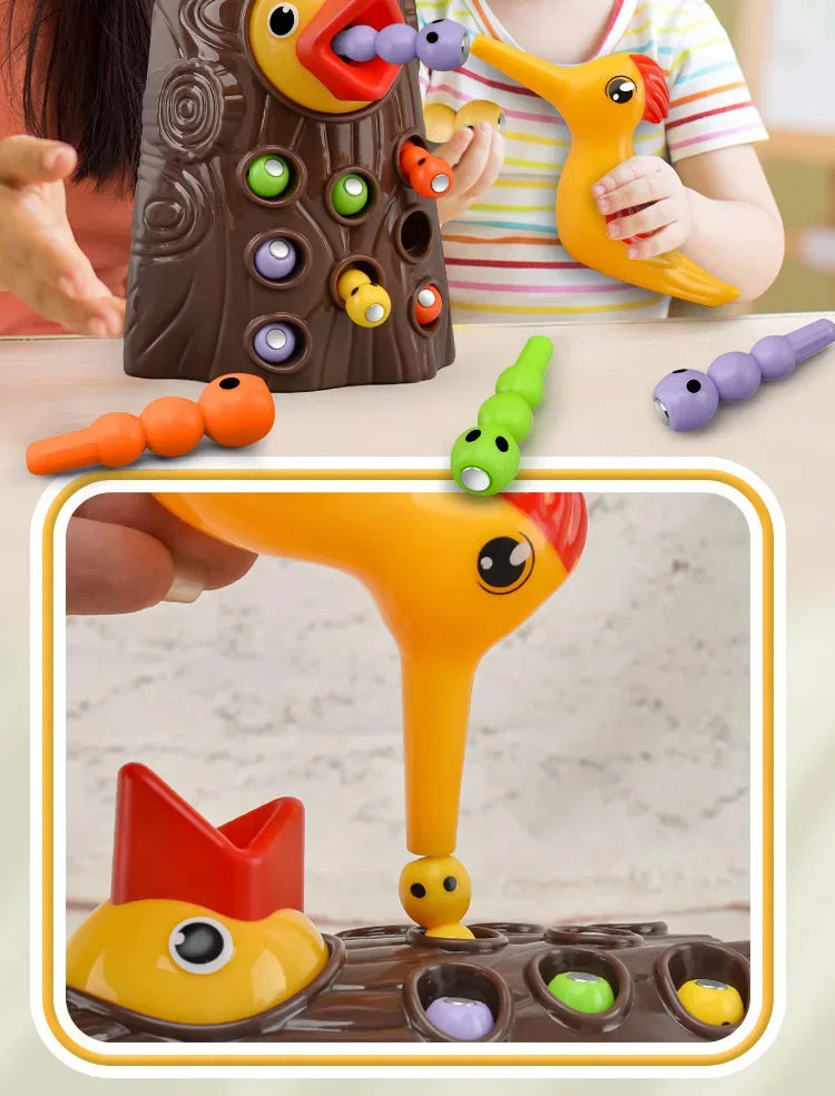 Woodpecker puzzle Toys Catching Insects Small Game