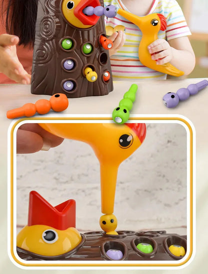 Woodpecker puzzle Toys Catching Insects Small Game