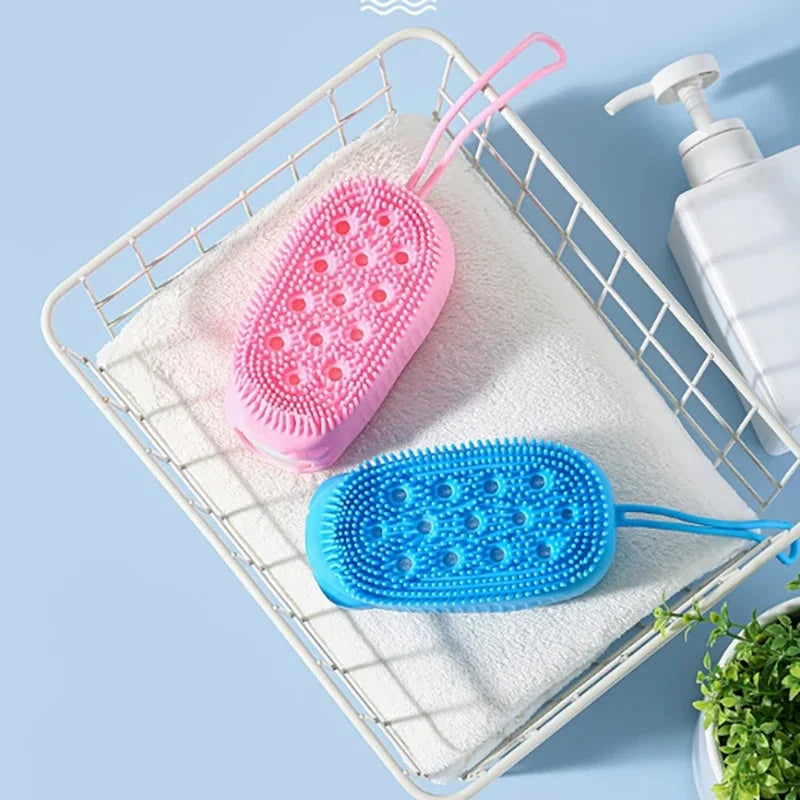 Double Side Silicone Bubble Bath Body Brush