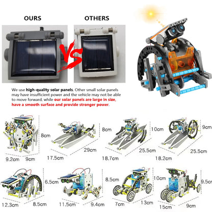 12-in-1 STEM Robot Building Kit Toys DIY Engineering Construction