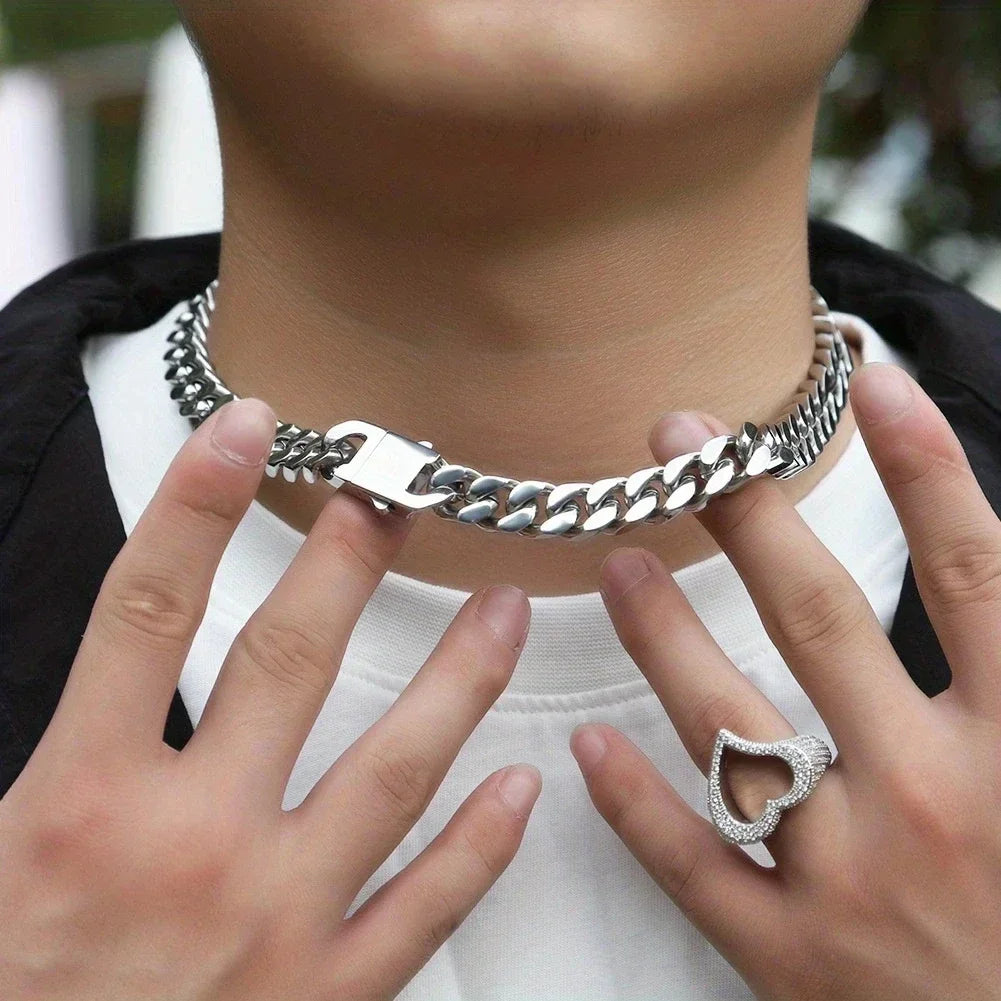 316 Stainless Steel Plated 18k Gold Fashion Hip Hop Bracelet