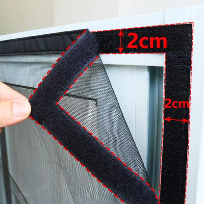 Magnetic Door Screen Insect Mosquito Net Curtain Black Fly