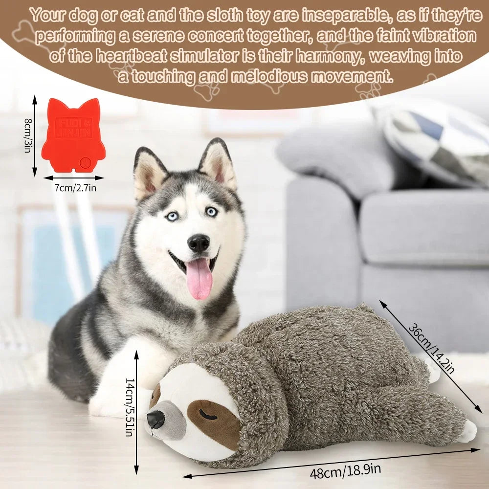 Dog Christmas Gift Forest Sloth Puppy Heartbeat Toy