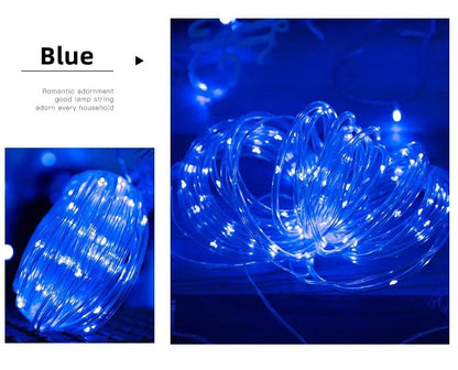 300LED Solar Rope Strip Light Outdoor Waterproof Fairy Light