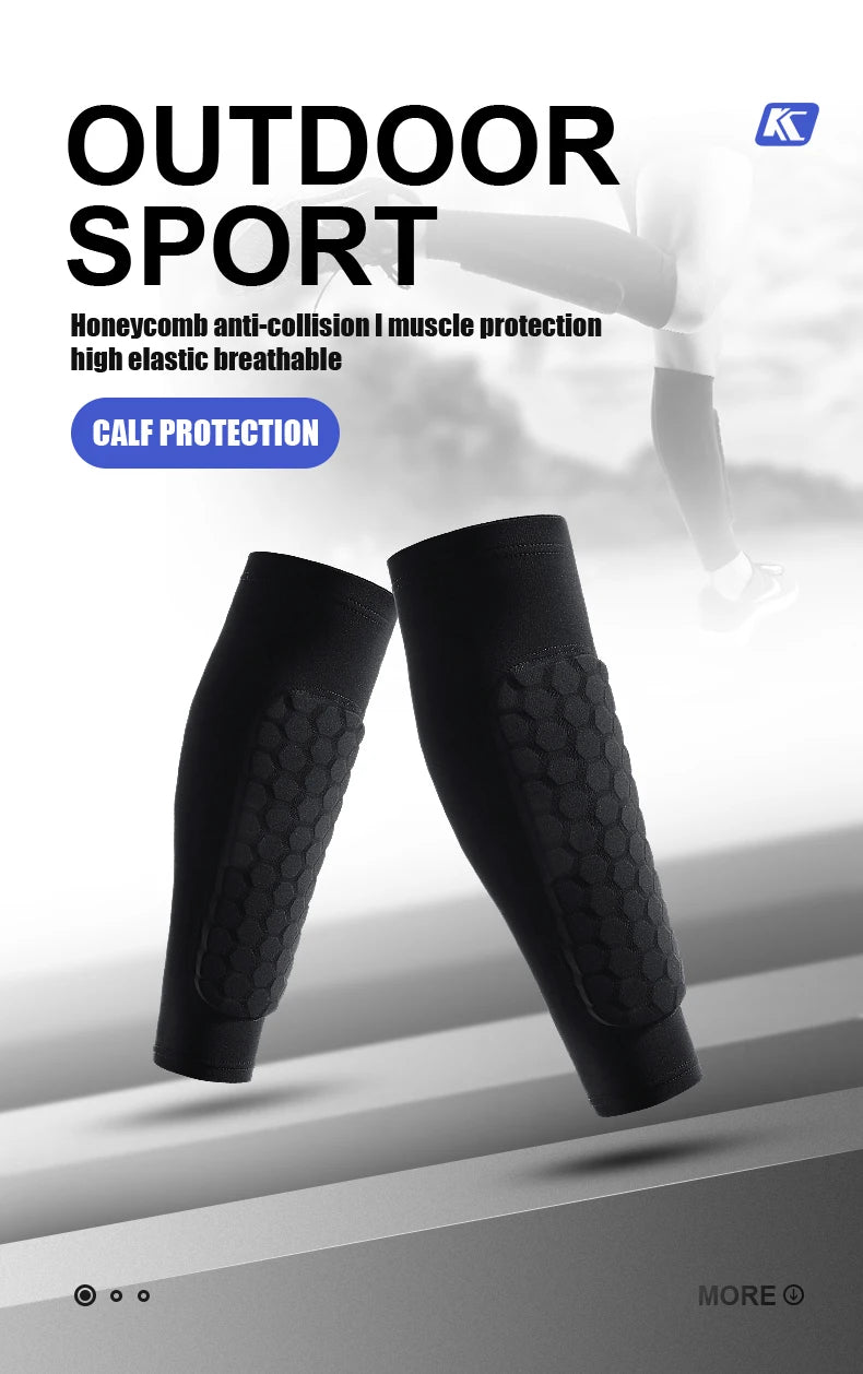 1 PC Leg Sleeves Shin Guards Shockproof Honeycomb