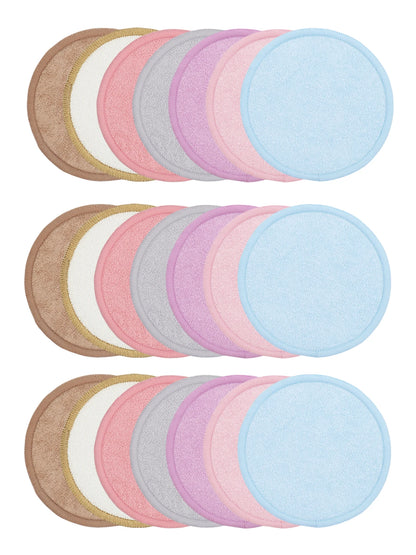 Bamboo Fiber Makeup Remover Pads Face Cleanser