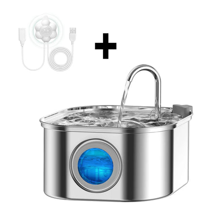 Transparent Window Cat Water Dispenser with sensor
