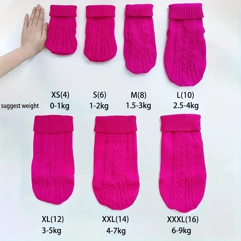 Dog Winter Clothes Knitted Pet Clothes Pet Sweater