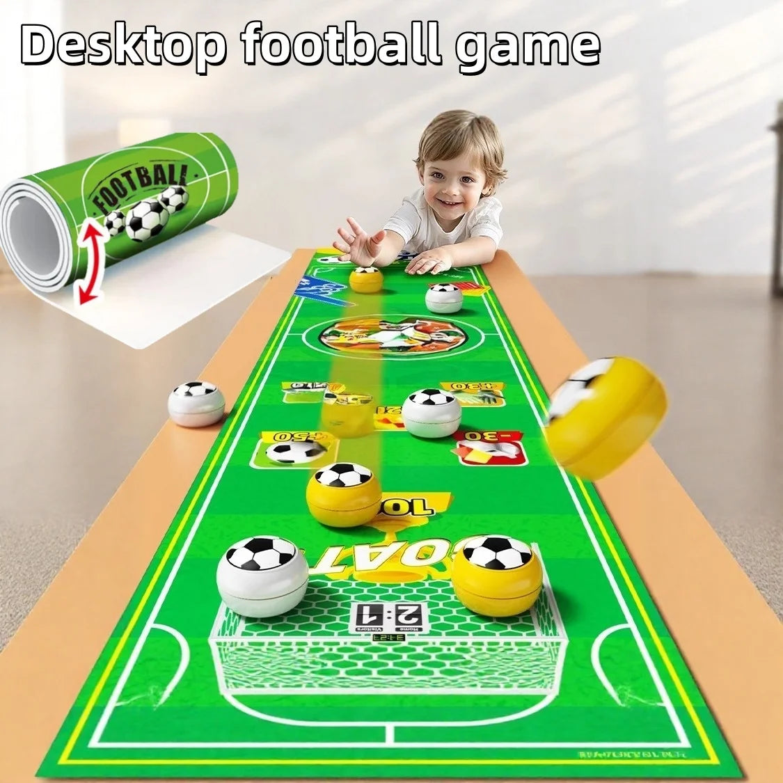 Soccer Curling Board Game - Children Interactive Social Fun Toy