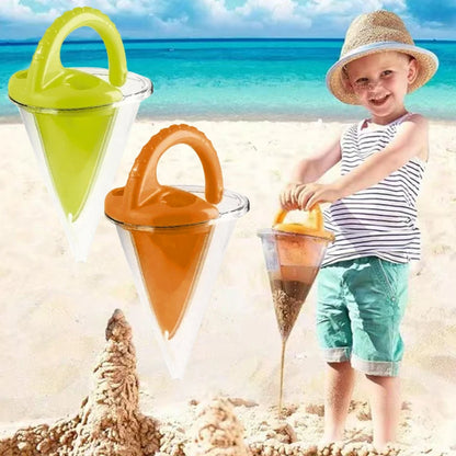 Beach Children Wash Sand Overflow Funnel Outdoor
