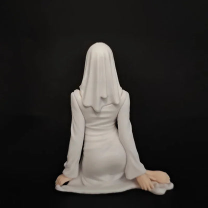 New Mysterious Ghost Lady PVC Figure Mini Anime Girl Figurine Ornament for Computer Desk