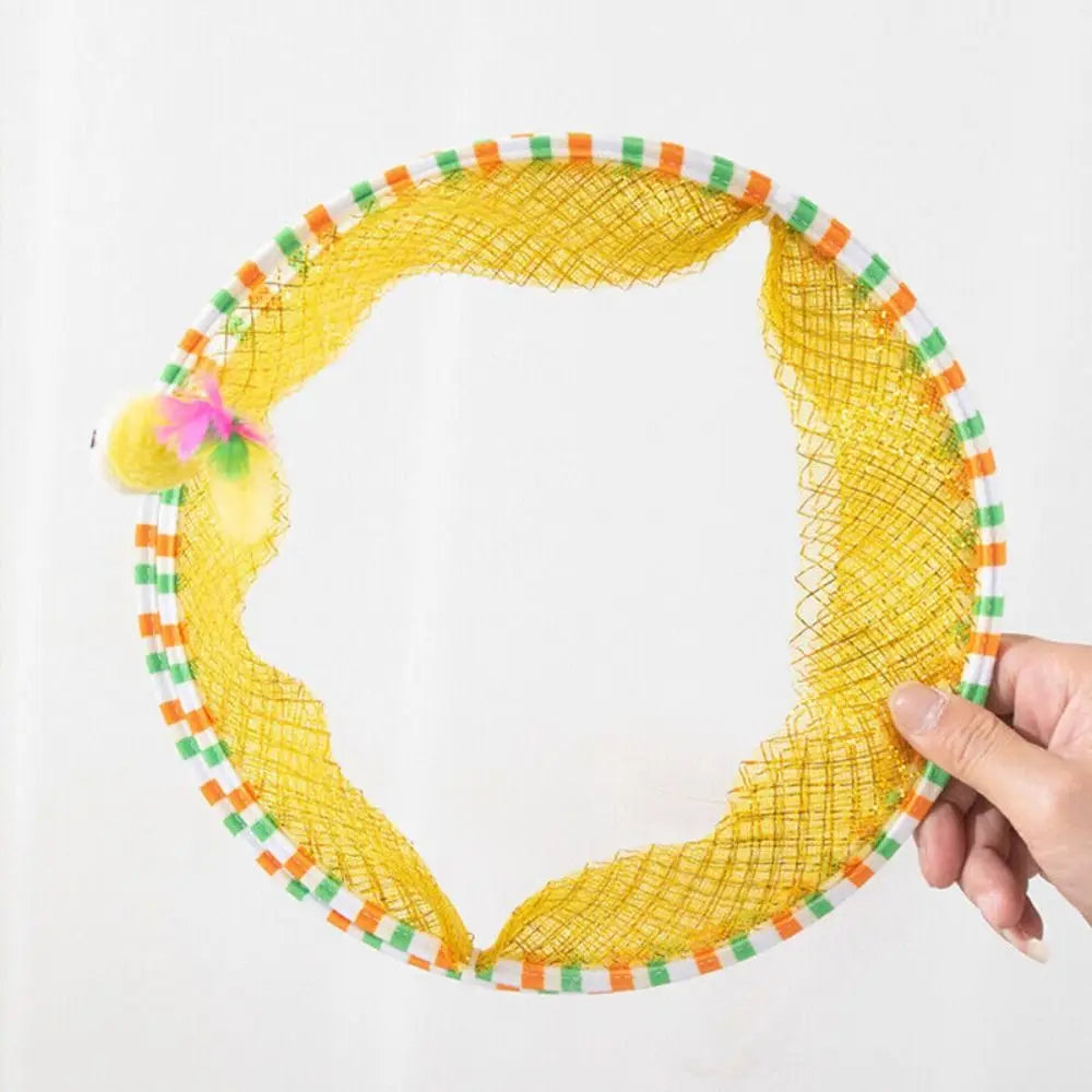 Creative Foldable Cat Coil Tunnel Toys Stretchable