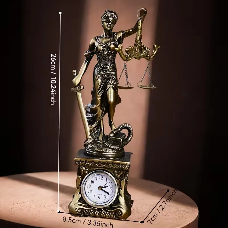 Creative Retro Round bottom Justice Goddess Statue Lawyer