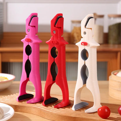3-in-1 Heat-Proof Dish Clips for Kitchen, Anti-Slip Plate Grippers