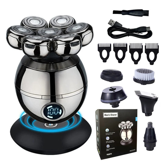 Electric Shaver 7D Floating Cutter Head Base Men Beard Trimmer