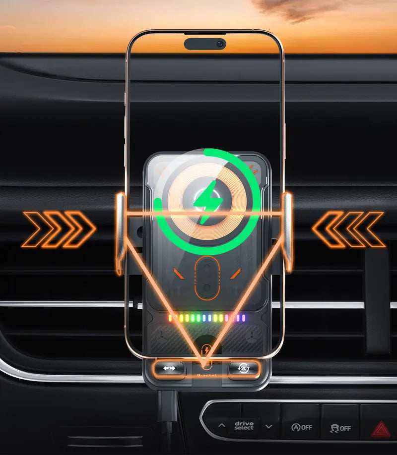 Car Phone Holder Vent Fast Wireless Charging Sensing Charger