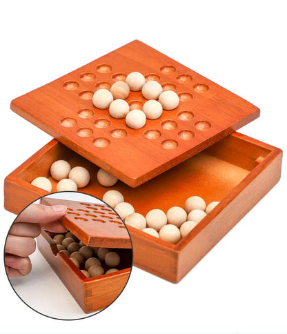 1 Set Europe Board Game Single Chess Peg Solitaire