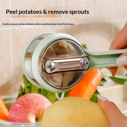 Storage‑Type Fruit Vegetable Peeler With Peel Container