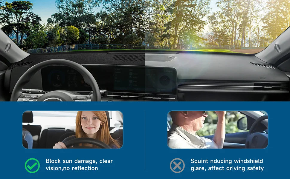 Dash Cover Compatible with Hyundai Kona  Dashboard Cover Mat