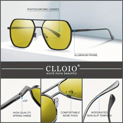 CLLOIO Anti-glare Day Night Vision Glasses Polarized