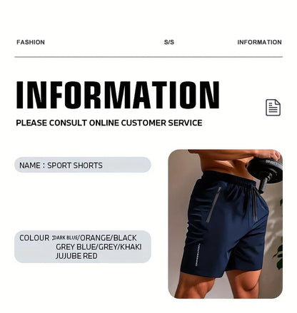 Summer Shorts Men Gym Sport Running Squat Fitness Workout