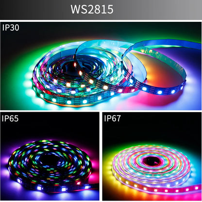 WS2811 WS2812B WS2815 WS2815 RGB LED Strip Tape Light