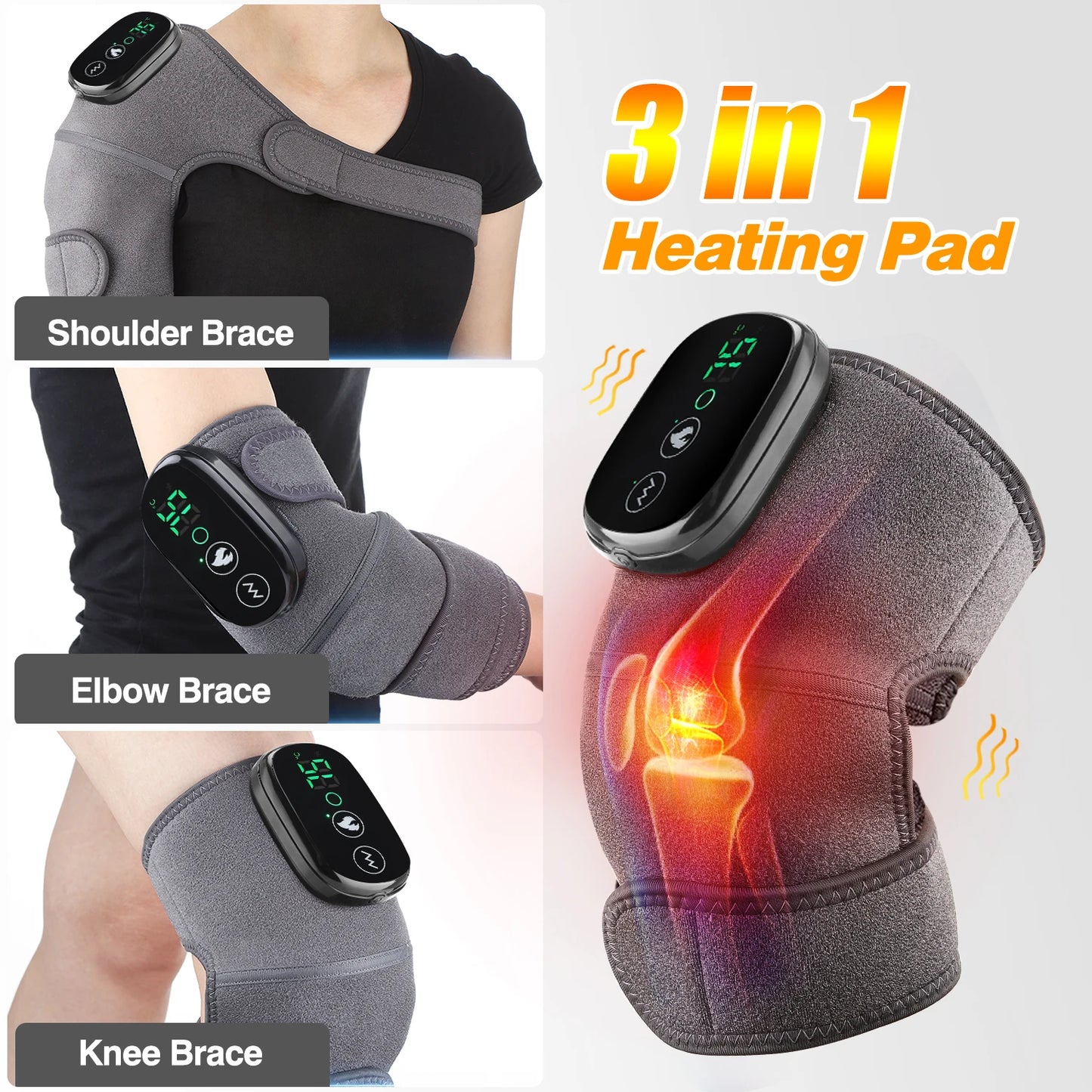 Electric Heating Knee Massager Joint Knee Leg Pad