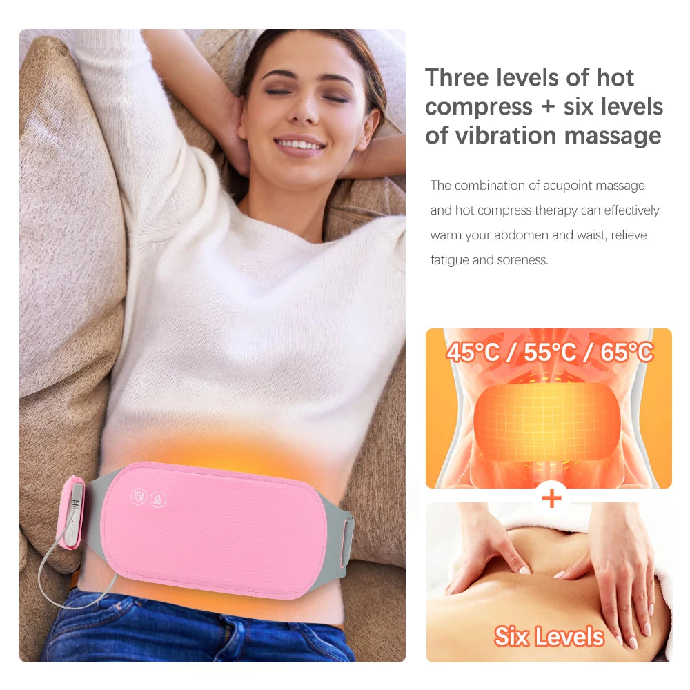 Portable Heated Massage Belt Menstrual Pain Relief