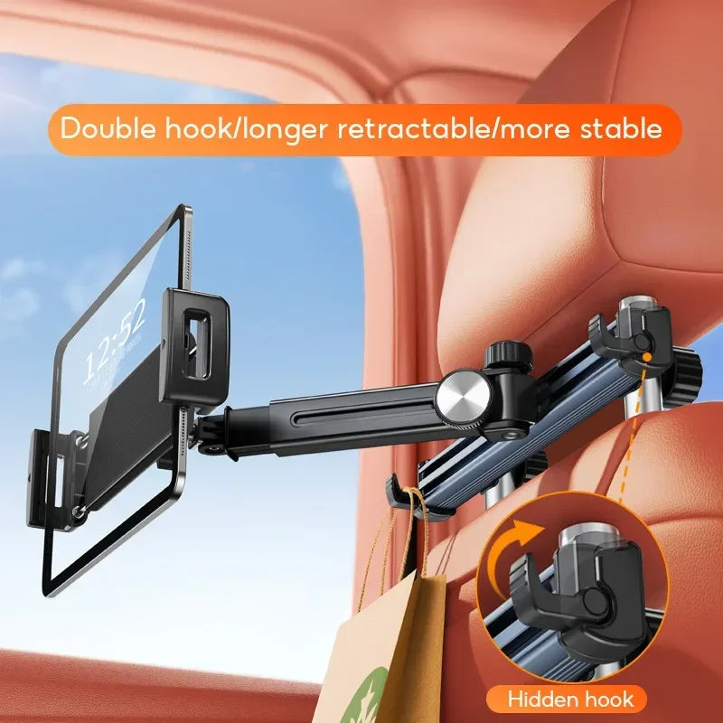Easy Car Headrest Tablet Holder Mount Back Seat