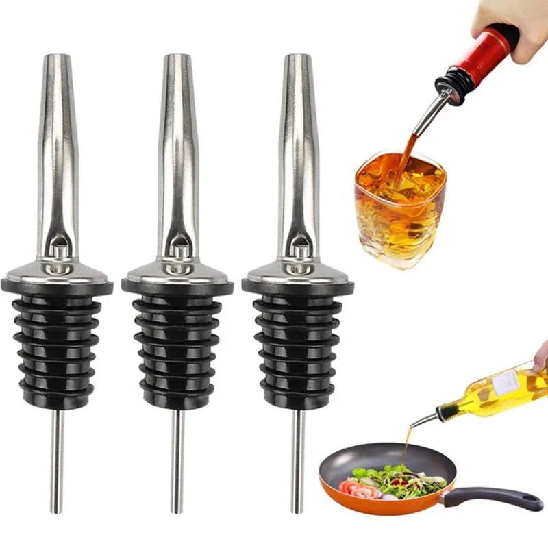 1/2/3/4Pcs Stainless Steel Wine Bottle Stopper Olive Oil