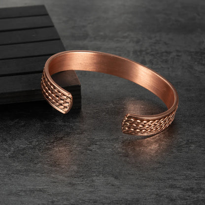 Vinterly Twisted  Magnetic Therapy Adjustable Wide Bangles