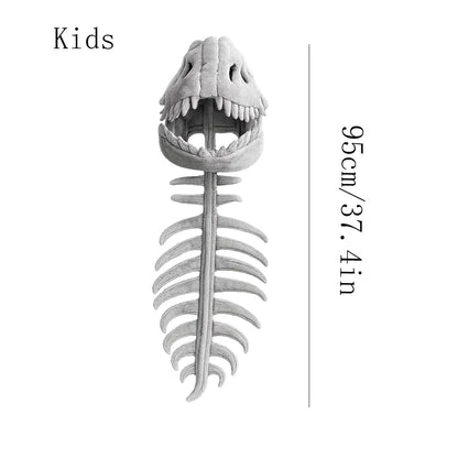 Dinosaur Skeleton Hat Funny Soft Dinosaur Skeleton
