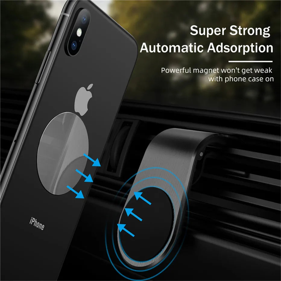 Magnetic Car Phone Holder Air Vent Clip Mount 360 Rotation