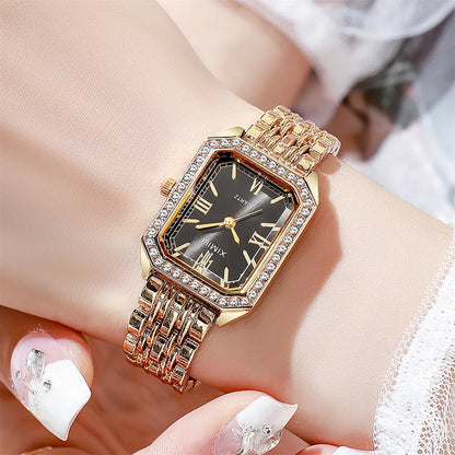 Light Luxury Brand Watch Women Business Simple Diamond