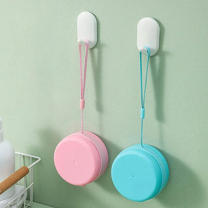 Multiuse Bath Brush Hanging Silicone Body Scrubber