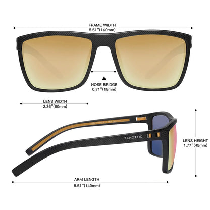 Polarized Sunglasses for Men Shades Lightweight TR90 Frame