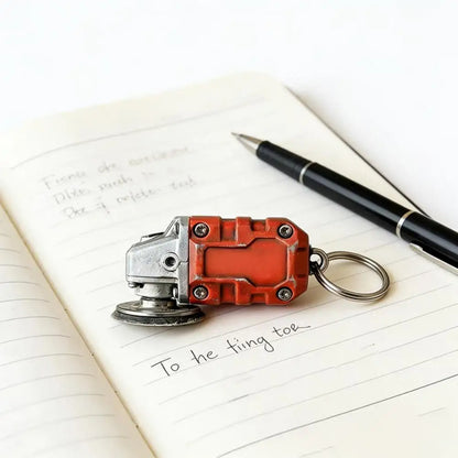 Mini Grinder Keychain 2-in-1 Miniature Angle Grinder