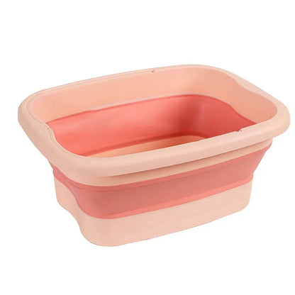 Foldable Footbath Massage Bucket Soaking Bucket Folding