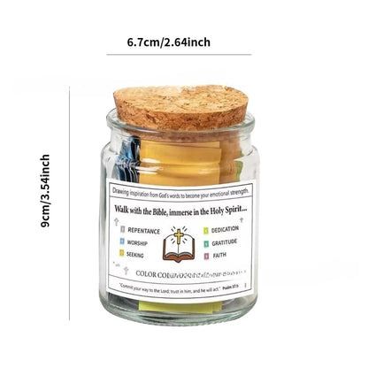 Bible Verses  in Glass Jar Bible Verse Jar Pious Prayer