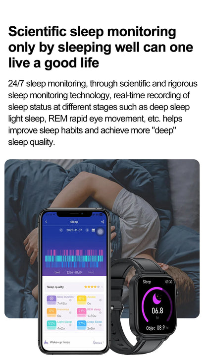 New AI Diagnosis Blood Lipids Body composition Test Smart Watch