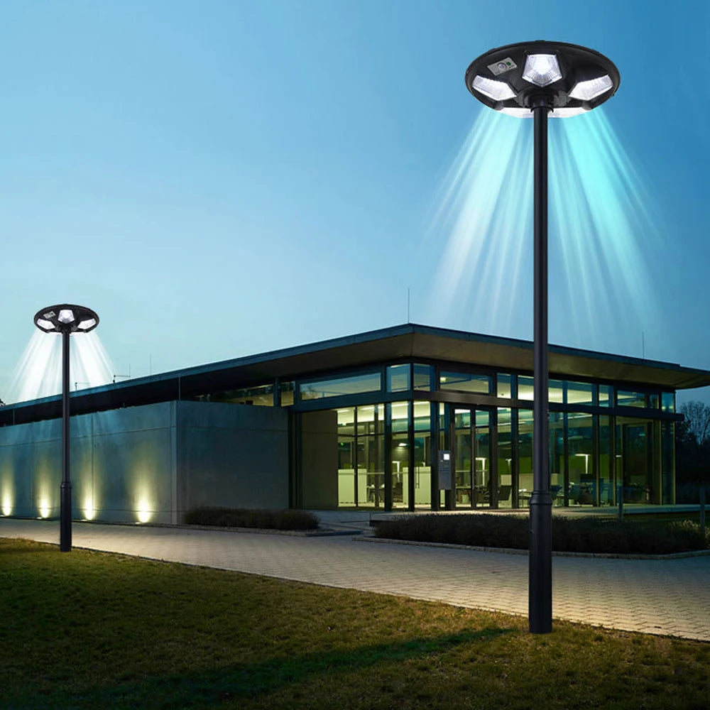 Solar Flood Lights Outdoor Security Lights for Parking Yard
