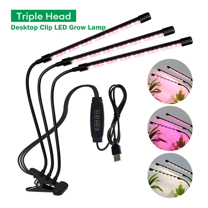 Clip-On LED Grow Light with Gooseneck