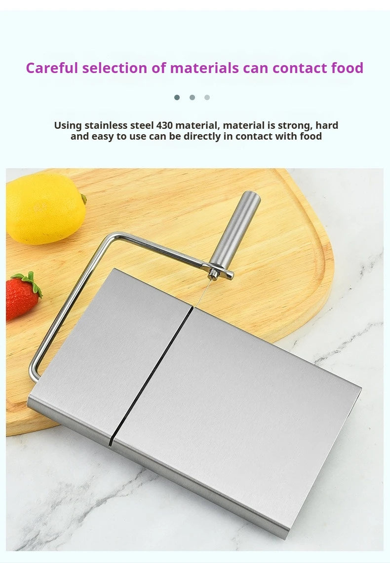 Cheese and Butter Slicers with Wire Cheese Adjustable