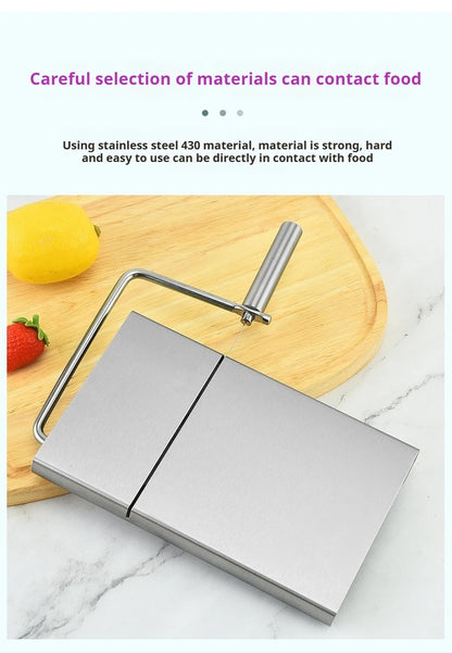 Cheese and Butter Slicers with Wire Cheese Adjustable