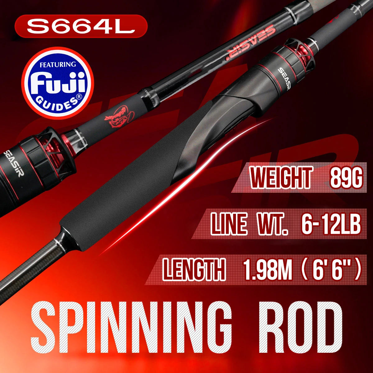 Seasir Salminus XF M/MH Spining & Casting Fishing Rod